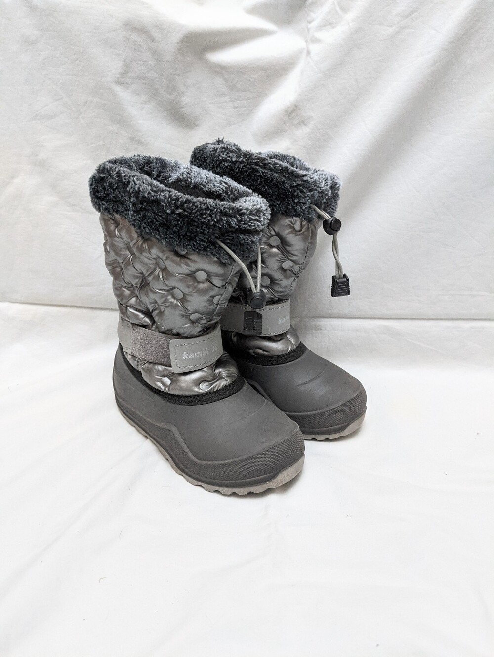 Kamik Kids' Gray Insulated Winter Boots